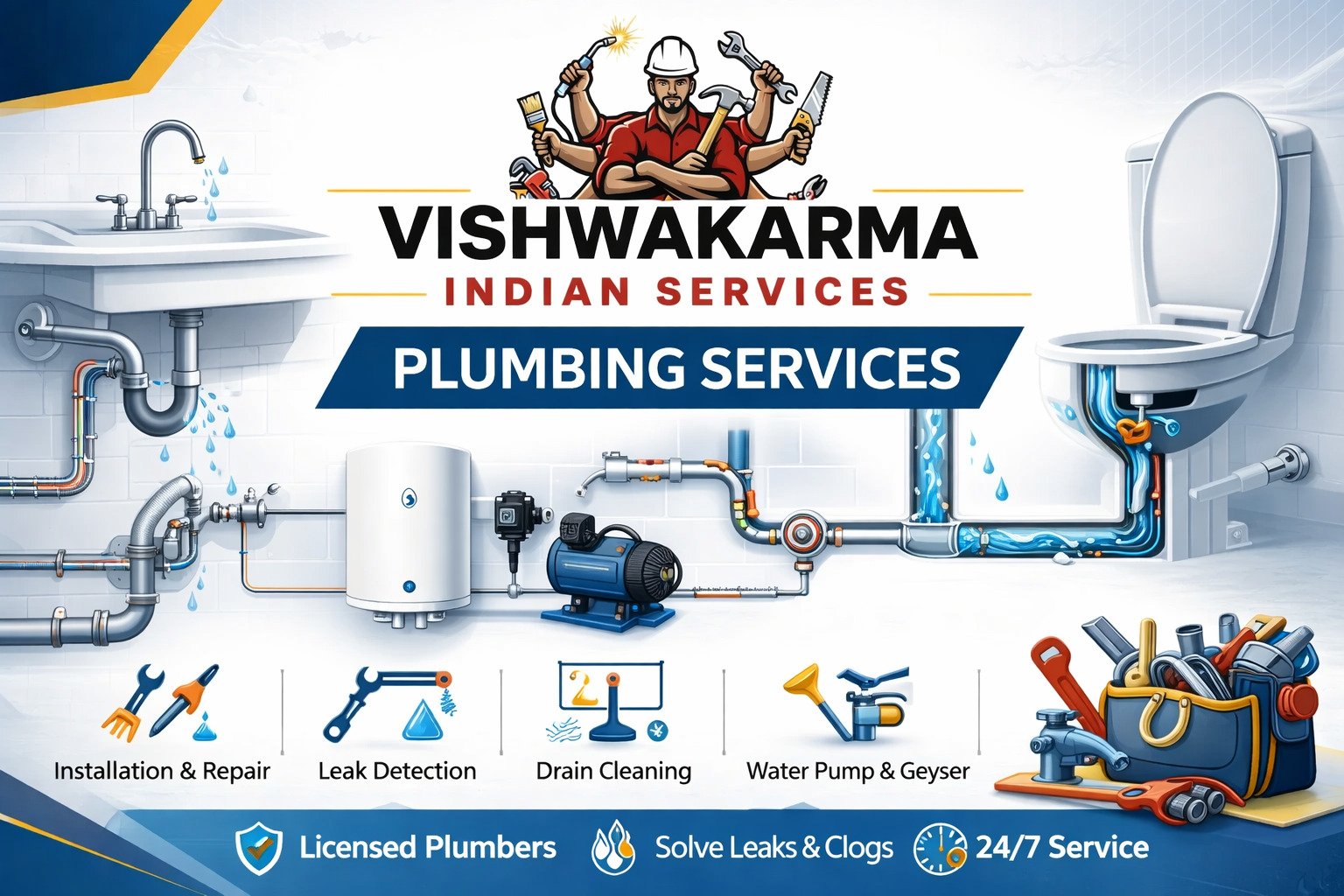 24x7 Plumbing Services in Delhi NCR | Leak Detection & Repair